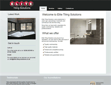 Tablet Screenshot of elite-tiling-solutions.co.uk